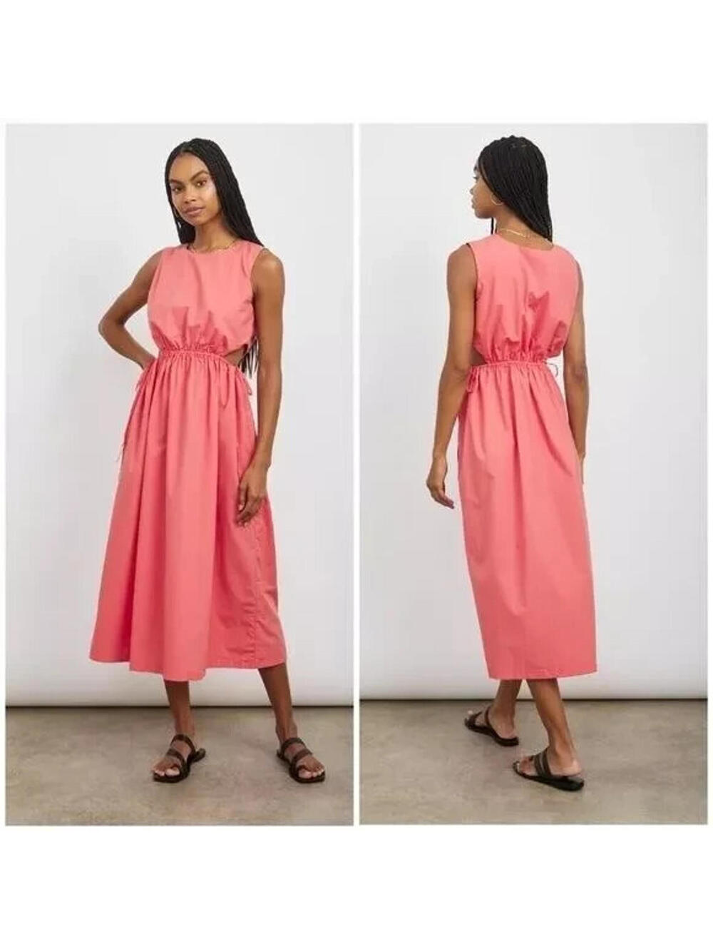 New Rails Yvette Cut-Out Dress in Spiced coral Size L